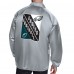 Куртка на кнопках Philadelphia Eagles Starter Printed Logo Raglan Coaches - Gray