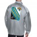 Jacksonville Jaguars Starter Gray Printed Logo Raglan Coaches Full-Snap Jacket