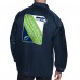 Seattle Seahawks Starter College Navy Printed Logo Raglan Coaches Full-Snap Jacket