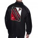Куртка на кнопках Atlanta Falcons Starter Black Printed Logo Raglan Coaches