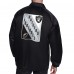 Las Vegas Raiders Starter Black Printed Logo Raglan Coaches Full-Snap Jacket