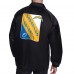 Los Angeles Chargers Starter Black Printed Logo Raglan Coaches Full-Snap Jacket