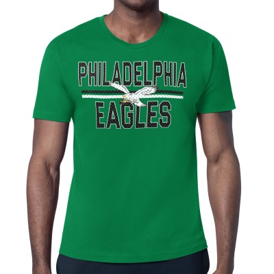 Футболка Philadelphia Eagles Starter Mesh Look Retro Logo - Kelly Green