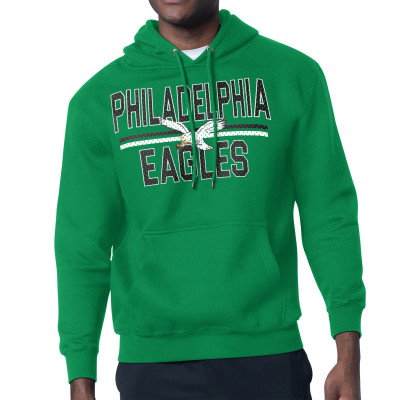 Толстовка Philadelphia Eagles Starter Team Retro Logo Fleece Tri-Blend - Kelly Green