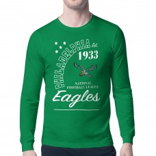 Футболка с длинным рукавом Philadelphia Eagles Starter Retro Team Logo - Kelly Green
