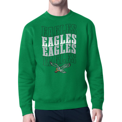 Свитшот Philadelphia Eagles Starter Team Retro Logo Fleece Tri-Blend - Kelly Green