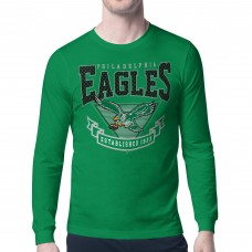 Футболка с длинным рукавом Philadelphia Eagles Starter Retro Team Logo - Kelly Green