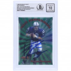Peyton Manning Indianapolis Colts Autographed 1998 Bowmans Best Performers #BP1 Beckett Fanatics Witnessed Authenticated 10 Rookie Card