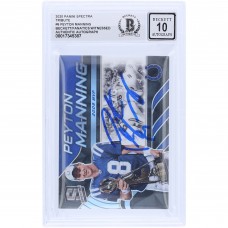 Peyton Manning Indianapolis Colts Autographed 2020 Panini Spectra Tribute 2009 MVP #T-PM6 #/99 Beckett Fanatics Witnessed Authenticated 10 Card