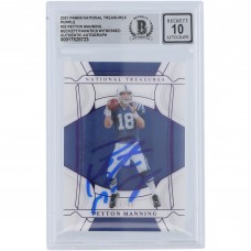 Peyton Manning Indianapolis Colts Autographed 2021 Panini National Treasures Purple #32 #/49 Beckett Fanatics Witnessed Authenticated 10 Card