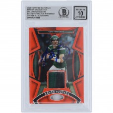 Aaron Rodgers New York Jets Autographed 2023 Panini Certified Materials Mirror Orange Etch #MMPE-17 #/30 Beckett Fanatics Witnessed Authenticated 10 Card Aaron Rodgers New York Jets Autographed 2023 Panini Certified Materials Mirror Orange Etch #MMPE-17 #/30 Beckett Fanatics Witnessed Authenticated 10 Card