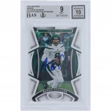 Aaron Rodgers New York Jets Autographed 2023 Panini Certified Mirror #3 #/349 Beckett Fanatics Witnessed Authenticated 9/10 Card Aaron Rodgers New York Jets Autographed 2023 Panini Certified Mirror #3 #/349 Beckett Fanatics Witnessed Authenticated 9/10 Card