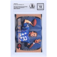 Peyton Manning Indianapolis Colts Autographed 1998 Upper Deck UD3 FE #1 Beckett Fanatics Witnessed Authenticated 10 Rookie Card