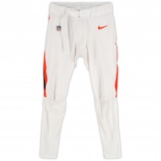 Quinton Jefferson Cleveland Browns Fanatics Authentic Game-Used White Nike Pants vs. Washington Commanders on October 6, 2024