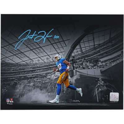 Justin Herbert Los Angeles Chargers Autographed Fanatics Authentic 11 x 14 Tunnel Entrance Spotlight Photograph
