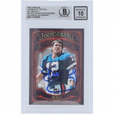 Jim Kelly Buffalo Bills Autographed 2020 Donruss Legends of the Fall #LF-JK Beckett Fanatics Witnessed Authenticated 10 Card