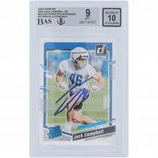 Jack Campbell Detroit Lions Autographed 2023 Panini Donruss Rated Rookie #330 Beckett Fanatics Witnessed Authenticated 9/10 Rookie Card