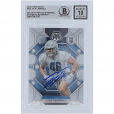 Jack Campbell Detroit Lions Autographed 2023 Panini Mosaic #323 Beckett Fanatics Witnessed Authenticated 10 Rookie Card