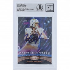 Justin Herbert Los Angeles Chargers Autographed 2023 Panini Certified Certified Stars Mirror Bronze #CS-4 #/249 Beckett Fanatics Witnessed Authenticated 10 Card Justin Herbert Los Angeles Chargers Autographed 2023 Panini Certified Certified Stars Mirror Bronze #CS-4 #/249 Beckett Fanatics Witnessed Authenticated 10 Card