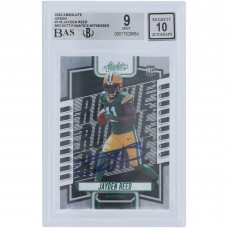 Jayden Reed Green Bay Packers Autographed 2023 Panini Absolute Green #118 Beckett Fanatics Witnessed Authenticated 9/10 Rookie Card