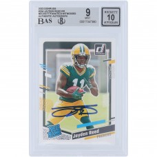Jayden Reed Green Bay Packers Autographed 2023 Panini Donruss Rated Rookie #334 Beckett Fanatics Witnessed Authenticated 9/10 Rookie Card