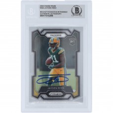 Jayden Reed Green Bay Packers Autographed 2023 Panini Prizm #334 Beckett Fanatics Witnessed Authenticated Rookie Card