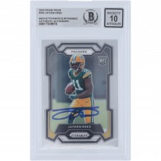 Jayden Reed Green Bay Packers Autographed 2023 Panini Prizm #334 Beckett Fanatics Witnessed Authenticated 10 Rookie Card
