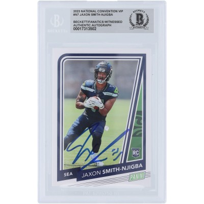 Jaxon Smith-Njigba Seattle Seahawks Autographed 2023 Panini National Convention VIP #N7 Beckett Fanatics Witnessed Authenticated Rookie Card