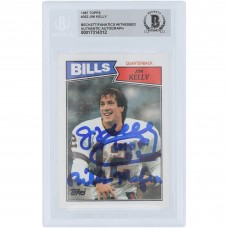 Jim Kelly Buffalo Bills Autographed 1987 Topps #362 Beckett Fanatics Witnessed Authenticated Rookie Card with HOF 02 & Bills Mafia Inscriptions
