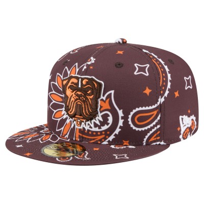 Бейсболка Cleveland Browns New Era Brown Paisley 59FIFTY