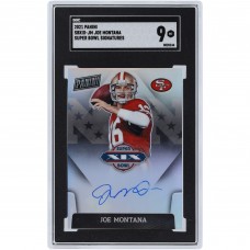 Joe Montana San Francisco 49ers Autographed 2021 Panini Super Bowl Signatures #SBXIX-JM SGC Authenticated 9 Card