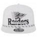 Las Vegas Raiders New Era White Collide Golfer Snapback Hat