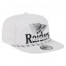 Las Vegas Raiders New Era White Collide Golfer Snapback Hat