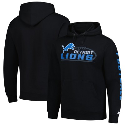 Толстовка Detroit Lions Starter Black Vintage