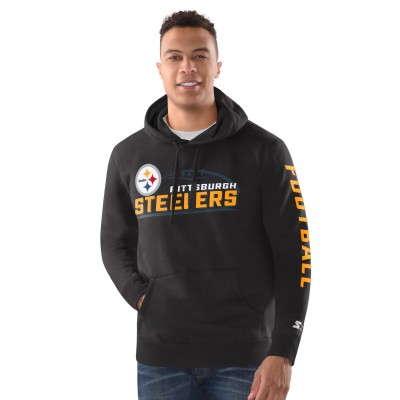 Толстовка Pittsburgh Steelers Starter Vintage - Heather Gray