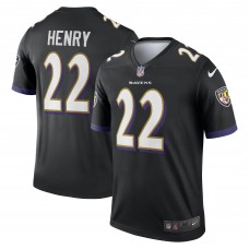 Baltimore Ravens Derrick Henry Nike Black Legend Player Performance Top