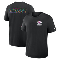 Футболка Kansas City Chiefs Nike Tall 2025 NFL Crucial Catch Tri-Blend Dri-FIT - Black