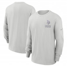 Minnesota Vikings Nike Gray Essential Heavy Max90 Long Sleeve T-Shirt