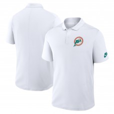 Miami Dolphins Nike White Rewind Victory Performance Polo