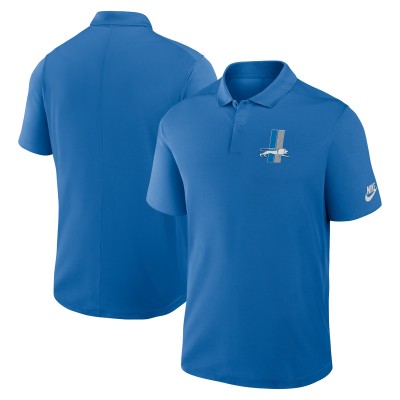 Detroit Lions Nike Blue Rewind Victory Performance Polo