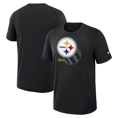 Футболка Pittsburgh Steelers Nike Black Primetime Slub Dri-FIT