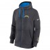 Los Angeles Chargers Nike Anthracite Primetime Club Full-Zip Hoodie