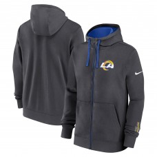 Los Angeles Rams Nike Primetime Club Full-Zip Hoodie - Anthracite