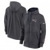 New England Patriots Nike Anthracite Primetime Club Full-Zip Hoodie