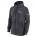 New England Patriots Nike Anthracite Primetime Club Full-Zip Hoodie