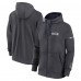 Seattle Seahawks Nike Anthracite Primetime Club Full-Zip Hoodie Seattle Seahawks Nike Anthracite Primetime Club Full-Zip Hoodie