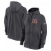 Cincinnati Bengals Nike Anthracite Primetime Club Full-Zip Hoodie