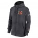 Cincinnati Bengals Nike Anthracite Primetime Club Full-Zip Hoodie