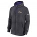 Толстовка на молнии Baltimore Ravens Nike Anthracite Primetime Club