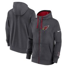 Толстовка Arizona Cardinals Nike Anthracite Primetime Club Full-Zip Толстовка Arizona Cardinals Nike Anthracite Primetime Club Full-Zip